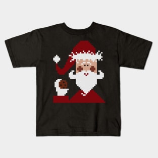 Santa Claus square pattern Kids T-Shirt